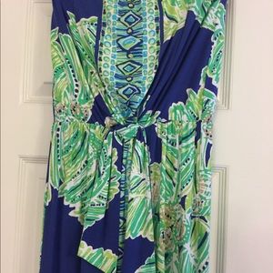 Lily Pulitzer Strapless Maxi Dress -Small